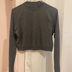 Lululemon long sleeve mock neck crop top